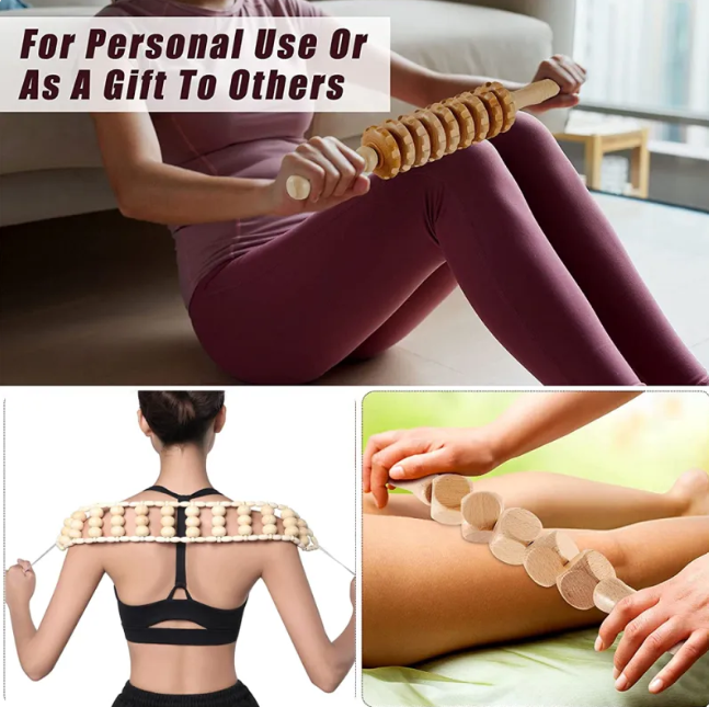 Wooden Body Sculpting Massage Roller
